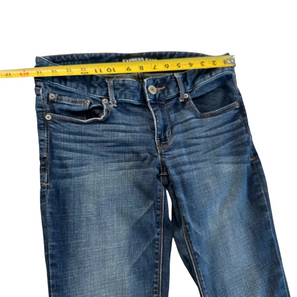 Express Barely Boot Low Rise Jeans Size 4R - Picture 12 of 16